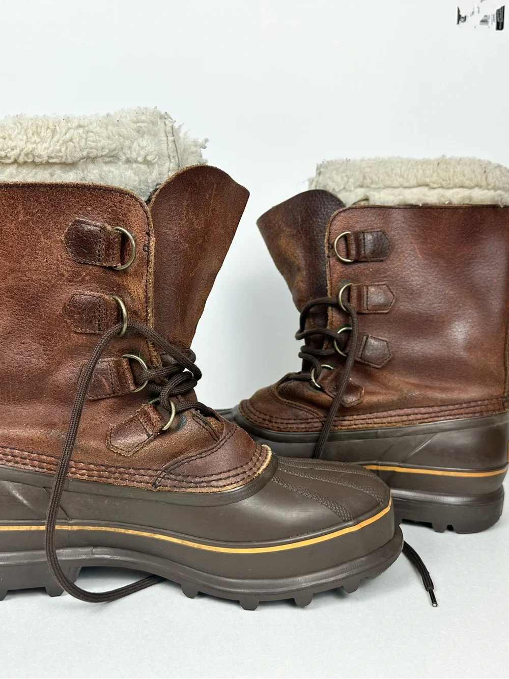 Sorel Kananaskis II Men’s Size 9.0 Brown Leather Insulated Snow Boots LM1002-200